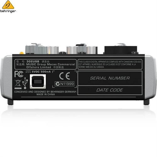 Mixer Behringer 302USB 5
